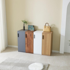 세홈 하프옷장+선반장겸용 하이브리드 높이외경110cm 회사 캐비넷 원룸오피스 미용실등 사업장용 미니 틈새 락카장 하부장 코너옷장선반장, 그레이