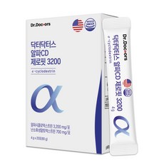 닥터닥터스 알파CD 제로핏 3200 분말 고함량 식약청인증 HACCP 알파시클로덱스트린 효능 알파시디 염증 브로멜라인, 1개, 20회분