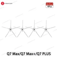 로보락 S7 Maxv Ultra / Pro 로봇 진공 액세서리 메인 사이드 브러시 Hepa 필터 걸레 천 먼지 봉투 예비 부품, [07] 4 White Side brushes