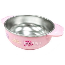 여아 티니핑 논슬립 손잡이 스텐 대접 아기그릇 4세여아 스텐대접 4살