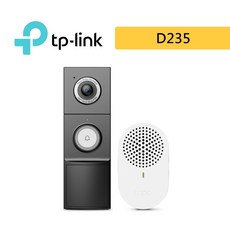 Tapo D235 2K 5MP 電池/電線AI智慧視訊門鈴, 1個