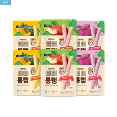 아이배냇 롱떡뻥6봉, 사과2+단호박2+자색고구마2