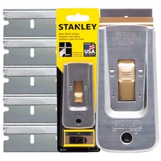 스탠리 휴대용 미니 스크래퍼 블레이드 끌 칼 철 헤라 실리콘 제거기 껌 스티커 유리 긁개, 1개