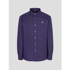 빈폴 FW25Essential 남녀공용 옥스퍼드 솔리드 셔츠 - 퍼플 BC5764E05U_LL 480209