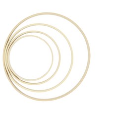 대나무링 우드링 드림캐쳐 모빌 리스 만들기 공예재료, 02 대나무링 12cm, 1개