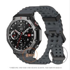 스마트워치 액정 교체 베젤 교체용 등산용 액세서리 커버, T 3세대 헤드밴드 없음, B 그레이