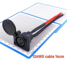 항공단자 XLR 배터리 충전기 포트 인라인 플러그 어댑터 커넥터 잭 소켓 E-휠체어 스쿠터 부품 E-바이크 3, 01 1pc, 02 Socket with cable