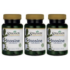 Swanson 斯旺森 肌苷素食膠囊 500mg, 60顆, 3罐