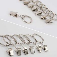 커텐링집게 커텐고리 커텐부속품 커텐걸이, 대 6P