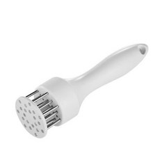 不銹鋼鬆肉針 斷筋器 料理針 醃肉必備, 1個, BN1201-不鏽鋼鬆肉器-白色16針