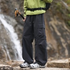 衝鋒褲保暖褲工作褲工裝褲寬褲登山褲運動長褲男長褲運動褲褲子休閒褲戶外透氣防風防水大尺碼防寒多口袋男裝直筒寬鬆春秋耐磨