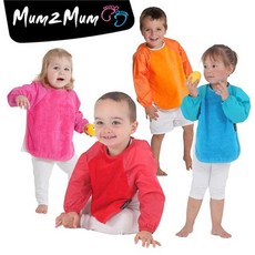 Mum 2 Mum 神奇長袖吸水圍兜-加大, 1個, 紅