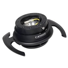 NRG Innovations NRG-SRK-700BK GEN 4.0 스티어링 휠 퀵 릴리즈 키트 어댑터 손잡이가 있는 블랙 바디/블랙 링 및 6x70 및 6x74mm 볼트 패, Black