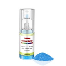 식용 글리터 스프레이 비에어로졸 식품 착색제 광택 분말 Edible Glitter Spray(Blue) Non Aerosol Food Coloring Lustre Powde, 1개, 9g