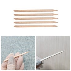 네일 미니 우드스틱 오렌지우드스틱 미니사이즈6.5cm, 10개, 미니우드스틱6.5cm