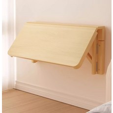 쭌스몰 벽걸이 접이식 테이블 원목 책상 선반 컴퓨터 작업용 홈바형, 원목 페인트 120x40 접이식