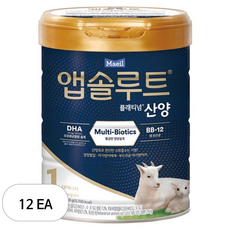 앱솔루트 플래티넘 산양분유 1단계, 750g, 12개