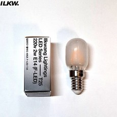 LED E14 T25 미니전구 2W 램프 침실용 무드등 전구, 1개, 전구색