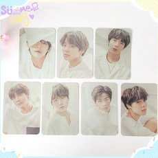 臺灣發貨-BTS 新專輯衕款小卡 明信片 專輯卡 粉絲照片收藏JK V週邊, 1個, 7張1套