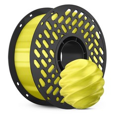 CaiLab PETG 3D 프린터 필라멘트 1.75mm 1kg 고인성 친환경 소재 | 뱀부랩 3D 프린터(P1S P2S A1등) 호환, 반투명 옐로우, PETG 1KG