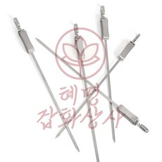 혜명잡화상사 슬라이드 바비큐 꼬치 5p세트 41cm