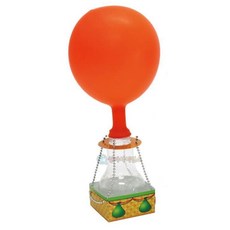 풍선 열기구 기체압력 과학수업키트 1인용 실험키트 놀이키트 과학교구 과학놀이키트, 1개