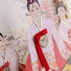 전통 부채춤 팝업카드 손글씨 행사준비 감성_MCL