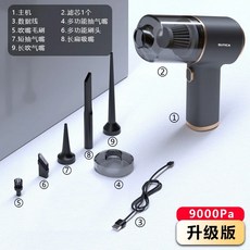 무선 차량용 진공청소기 휴대용 흡입블로워진공공기주입배출기 차량 기능, 기본, 5. Gun color 3-in-1