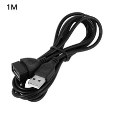 하이 퀄리티 USB 2.0 A 암 데이터 동기화 충전기 익스텐션 케이블 코드 블랙 액세서리 0.6M, 04 1M