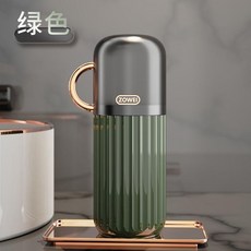ZOWEI 旅行漱口杯洗漱套裝 便攜式牙具收納盒, 1個, 一個裝 輕奢綠