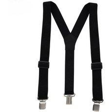 NNOUM 남녀공용 스키웨어 멜빵 조절형 서스펜더 블랙 (모델 NN24BAZ01M), 1개