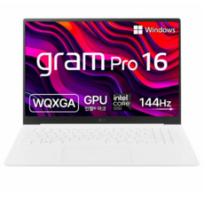 LG전자 그램 Pro 16 코어 Ultra7 인텔 Arc, 에센스 화이트, 756GB, 16GB, WIN11 Home, 16Z90SP-GA7CK