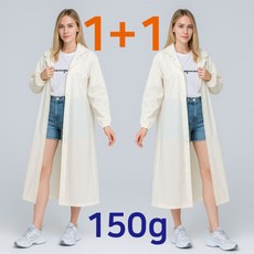 메가잇템 에바 남여공용 비옷 레인코트 일회용 다회용 우비 (1+1)