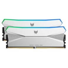 PREDATOR 헤라 DDR5 RGB 데스크탑 메모리 16GB 6800MHz C32 아이스 블레이드 실버 2개입, 1개, BL.9BWWR.485