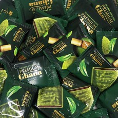 롯데 가나 프리미엄 랑드샤 말차 쇼콜라 탕비실 사무실 개별포장 간식, 45개, 7.6g