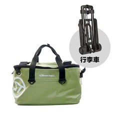 Stream Trail Dorado 30L 三用防水旅行袋 機能穿搭旅行隨身包 露營毛巾衣 野外環島, 綠+行李車