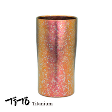 티토 티타늄 이중 캠핑 음료컵 300ml, 1개, 로즈골드