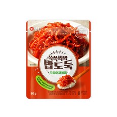 샘표 쓱쓱싹싹 밥도둑 오징어채볶음, 60g, 1개