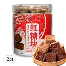 판다중국식품 흑설탕 큐브 홍탕 수제 각설탕 hongtang 홍당 훙탕 중국설탕, 3개, 330g