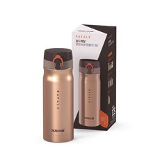 키친아트 라팔 보온 텀블러, 골드메탈, 350ml, 1개