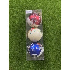 聖誕節8CM聖誕老人彩繪球 - 聖誕樹裝飾 多色聖誕飾品, 1個