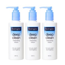 뉴트로지나 딥 클린 클렌징 로션, 200ml, 3개