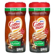 네슬레 커피메이트 파우더 커피 크리머 슈가 프리 무설탕 바닐라 카라멜 289g x2통