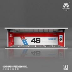 다이캐스트전시장 주차장디오라마 미니카 자동차 모형 디스플레이 LED 조명 1 64, 46번조명