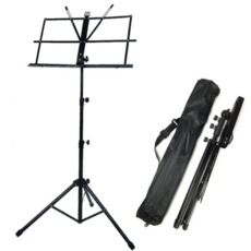 휴대용 보면대 접이식 길이조절 경량 스틸 악보보면대, 1개