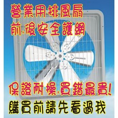 統賀 鋁葉排風扇 營業用抽風機 前後安全護網, 220V-加調速-可調風量-可吸排,12吋