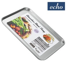 일본 에코 다용도 스텐 직사각 트레이 25.5cm 쟁반 수납 스테인레스 메탈 바트 요리, 본상품, 2개