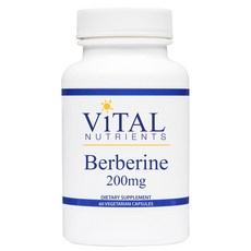 Vital Nutrients 黃連素素食膠囊 無麩質無糖 200mg, 60顆, 1罐