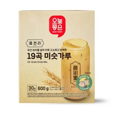 오늘좋은 읍천리382 19곡 미숫가루 20G*30포, 1개, 600g