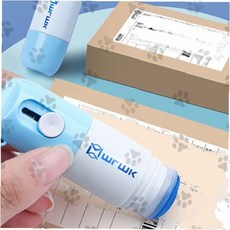 택배 상자 개인 정보 보호 스탬프 잉크 내장 주소 이름 전화번호 가림 롤러 타입, 1개, 리필